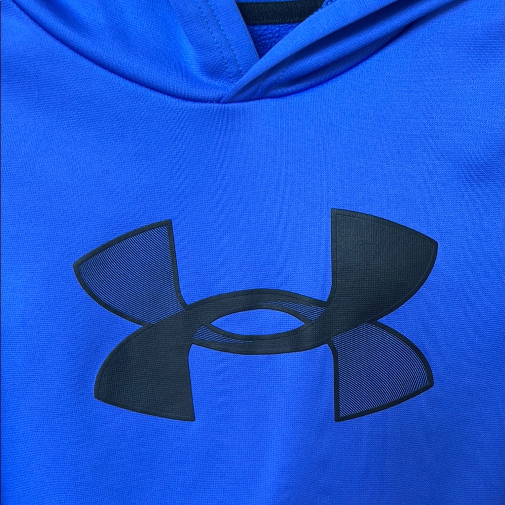 Youth Under Armour Blue Sweatshirt Hoodie - Picture 3 of 7